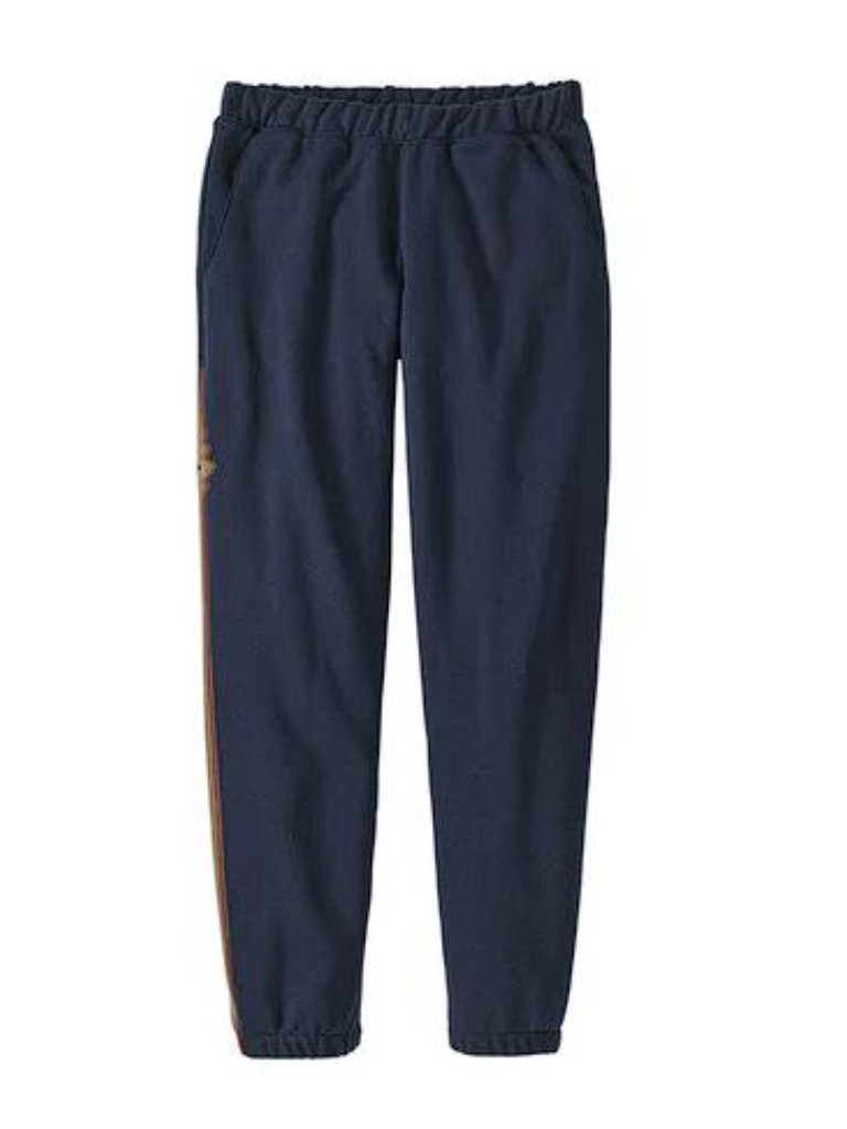 Patagonia Women's Ridge Rise Stripe Uprisal Sweatpants Size S In New Navy